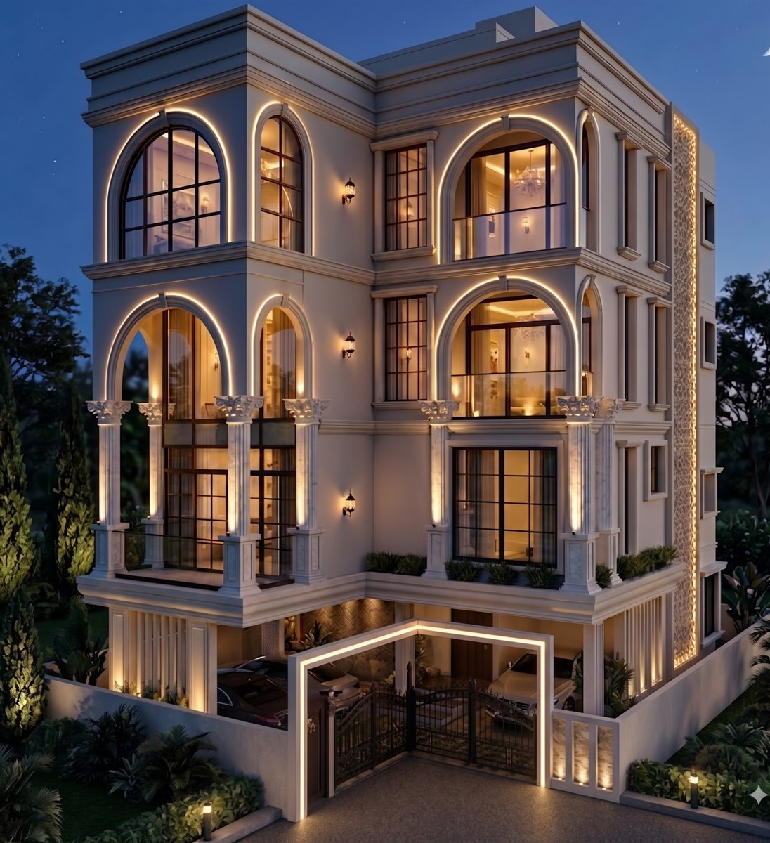 Luxury Bungalow Architectural Design in Godrej Edan Estate Pune