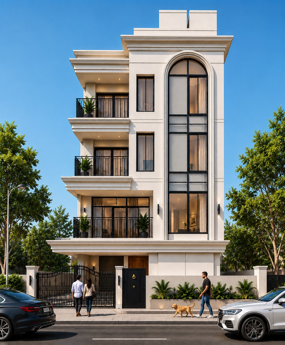 Luxury Bungalow Architectural Design in Godrej Edan Estate Pune