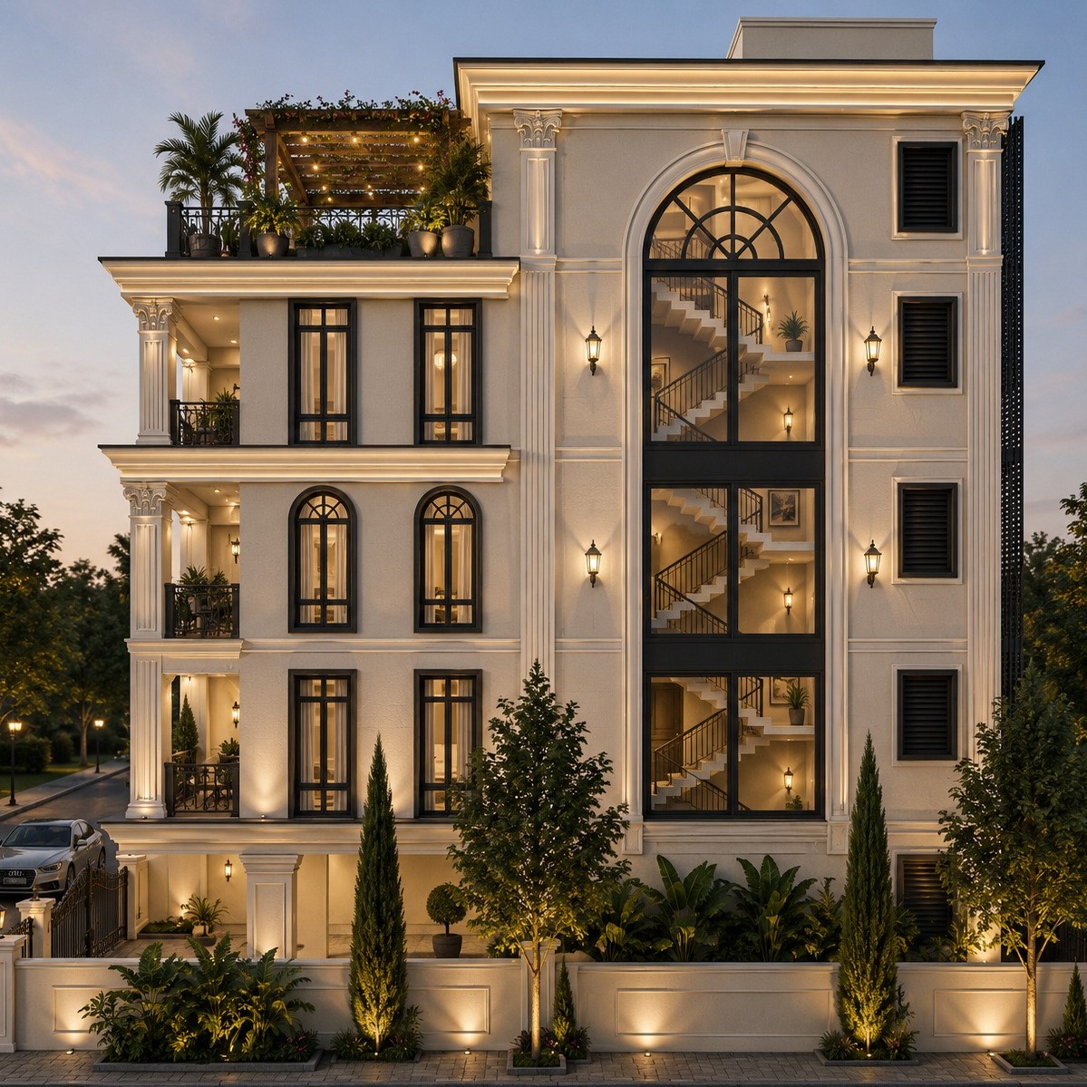 Luxury Bungalow Architectural Design in Godrej Edan Estate Pune