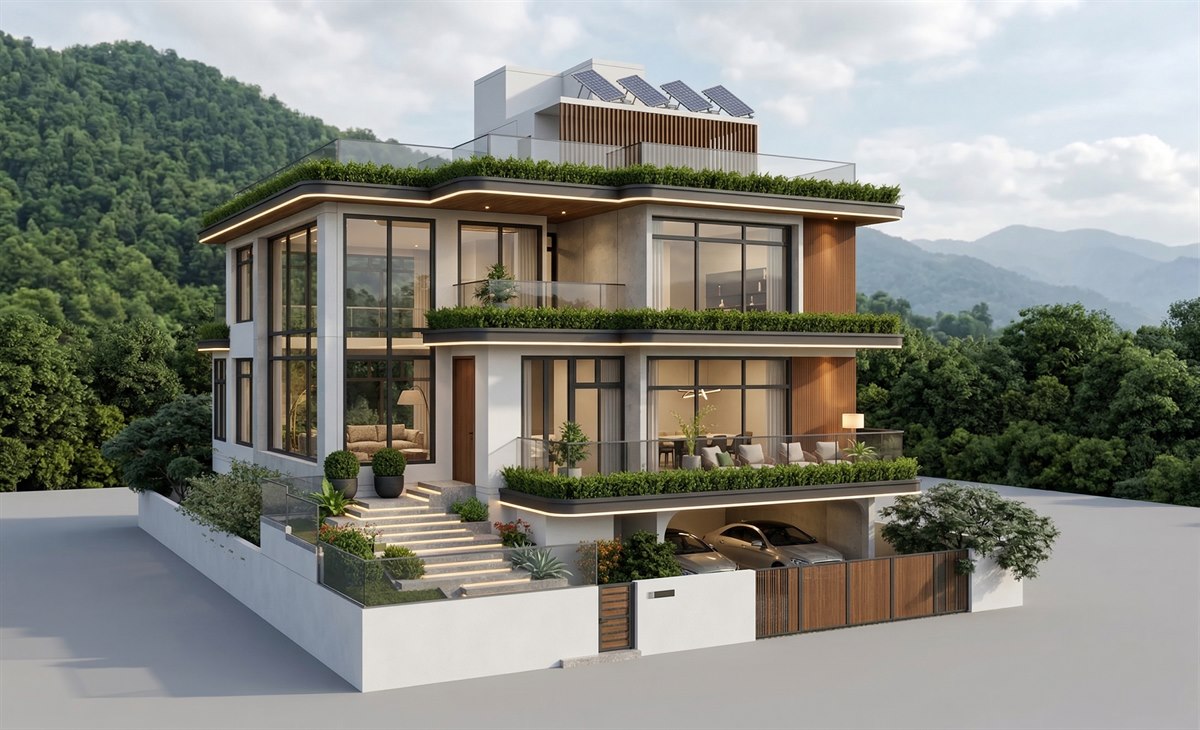 Luxury Contemporary Villa Architectural Design in Bavdhan Pune